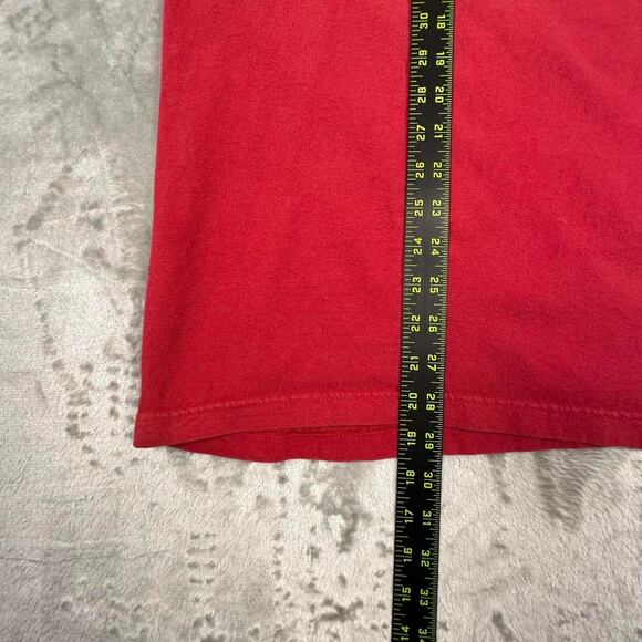 Y2K Fox Racing Red “Core Since 74” Blue Logo Graphic T-Shirt Size XXL - Picture 7 of 7